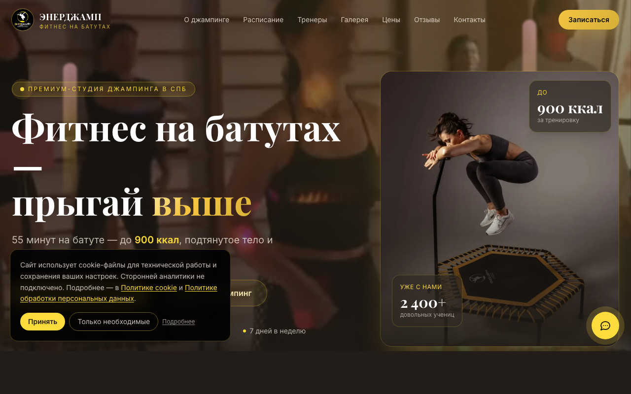 EnerJump — студия джампинг-фитнеса